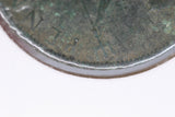 1895 - UK British Penny - 2mm - Corrosion  / F