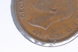 1941 - Australian Halfpenny - 'HP' Missing (R5) - F