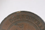 1935  - Australia Penny - Diecrack above 'MMON'