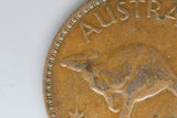 1943 - Y. - Australian Penny - Pealing Error - gVF / Varnished