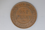 1921 - I - Australian Penny - VF / Some Scratching / Grotty