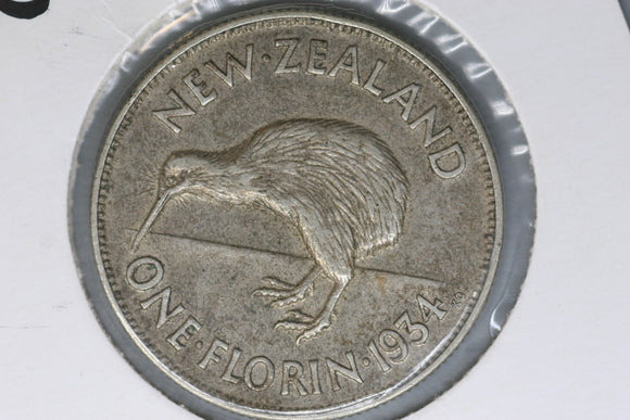 1934 - New Zealand Florin - EF