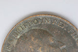 1908 - UK Penny - Freeman 165 - EF / Spots of Corrosion