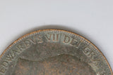 1908 - UK Penny - Freeman 165 - EF / Spots of Corrosion