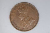 1923 - Australian Penny - Four Diecracks - aVF