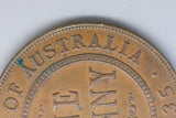 1935 - Australia Penny - 'STR' Doubled - aEF / Problem Coin