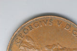 1936 - Australian Penny - Diecrack 'GEORGIVS D. G.' (R5) - EF / Verdigris