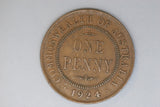 1924 - L - Australian Penny - Multiple Diecracks - VF