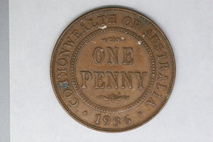 1936 - Australian Penny - EF / Problem Coin