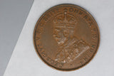 1936 - Australian Penny - Diecrack 'GEORGIVS' - EF / Verdigris