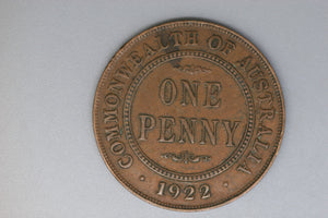 1922 - L - Australian Penny - VF / Grotty