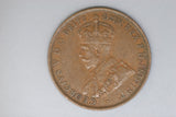 1926 - Australian Penny - Diecrack 'STR' to Rim - VF / Grotty / Scratched