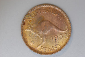 1952 - A. - Australian Penny - aUNC / Problem Coin