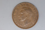 1952 - A. - Australian Penny - (B63A) Wedge Serif - Pealing - VF / Verdigris