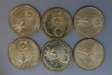 2020 - Australia - 1 Dollar Coins * 6 - Qantas Centenary - EF / gEF