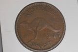 1945 - KG. - Australia Penny - Large Dot after KG - B50A (R6) - F