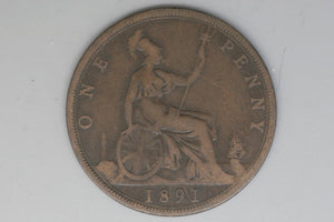 1891 - Penny - UK - Great Britain - gF