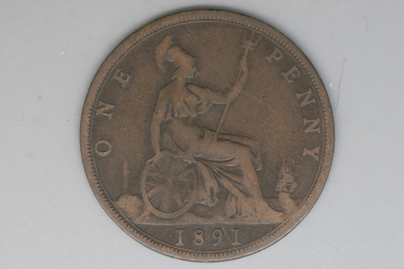 1891 - Penny - UK - Great Britain - gF