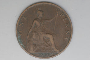 1897 - Penny - UK - Great Britain - aVF