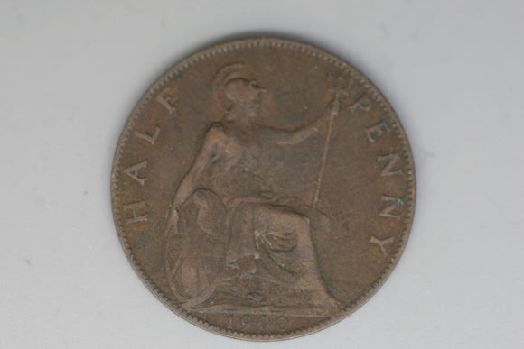 1900 - Half Penny - UK - Great Britain - aVF