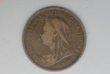 1900 - Half Penny - UK - Great Britain - aVF