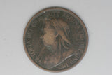 1900 - Half Penny - UK - Great Britain - aVF