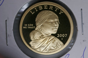 2007 - S - Dollar Coin - USA - Sacagawea - Proof