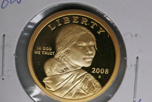 2008 - S - Dollar Coin - USA - Sacagawea - Proof