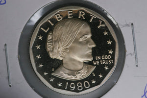 1980 - S - Dollar Coin - USA  - Susan B Anthony - Proof