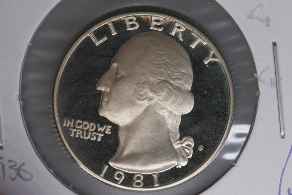 1981 - S  - USA - Washington Quarter - Type 2 - Proof