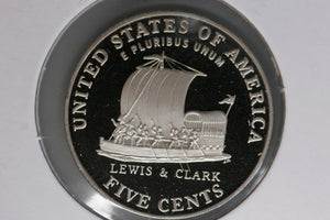 2004 - S  - USA 5 Cents - Lewis & Clark - Keel Boat - Proof