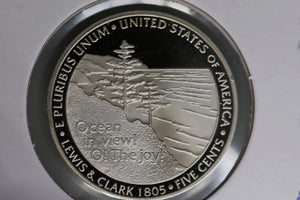 2004 - S  - USA 5 Cents - Lewis & Clark - Ocean in View - Proof