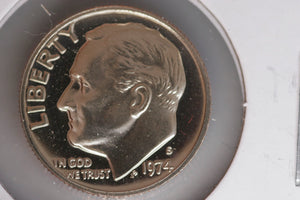 1974 - S  - USA 10 Cents - Roosevelt Dime - Proof