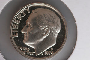 1974 - S  - USA 10 Cents - Roosevelt Dime - Proof