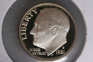 1981 - S  - USA 10 Cents - Roosevelt Dime - Proof