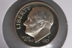 1987 - S  - USA 10 Cents - Roosevelt Dime - Proof