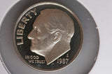 1987 - S  - USA 10 Cents - Roosevelt Dime - Proof