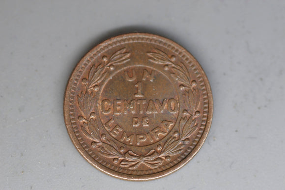 1957 - Honduras - 1 Centavo Coin - VF / Grotty