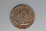 1957 - Honduras - 1 Centavo Coin - VF / Grotty