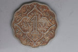 1935 - India - 1 Anna Coin - VG