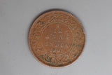 1901 - India - 1/12th Anna (Twelfth) Coin - F