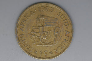 1963 - South Africa - 1 Cent Coin - gF