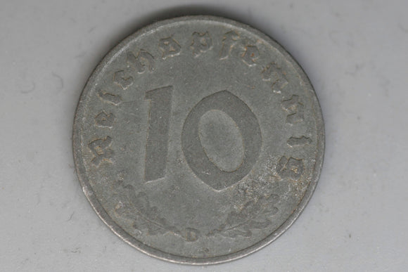 1941 - Germany - 10 Reichspfennig Coin - VG