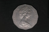 1977 Australian 50 Cent Coin - Silver Jubilee - VF