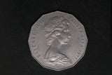 1977 Australian 50 Cent Coin - Silver Jubilee - EF