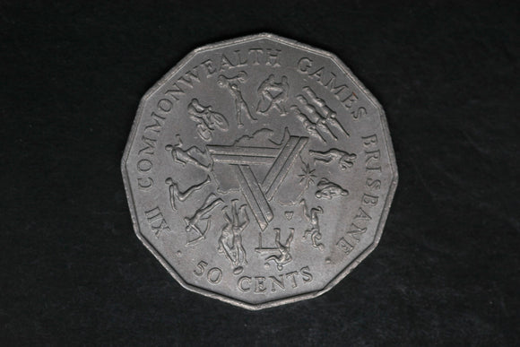 1982 - Australian 50 Cent Coin - Commonwealth Games - aUNC