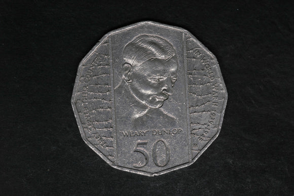 1995 - Australian 50 Cent Coin - Weary Dunlop - EF