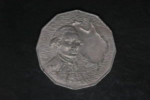 1970 - Australian 50 Cent Coin - Captain Cook - EF