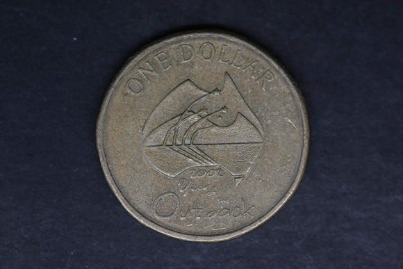 2002 - Australian 1 Dollar Coin - $1 - Year of the Outback - EF