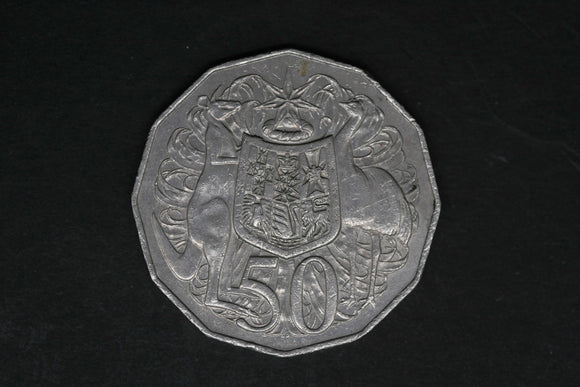 1983 - Australian 50 Cent Coin - 50c - Coat of Arms - gVF